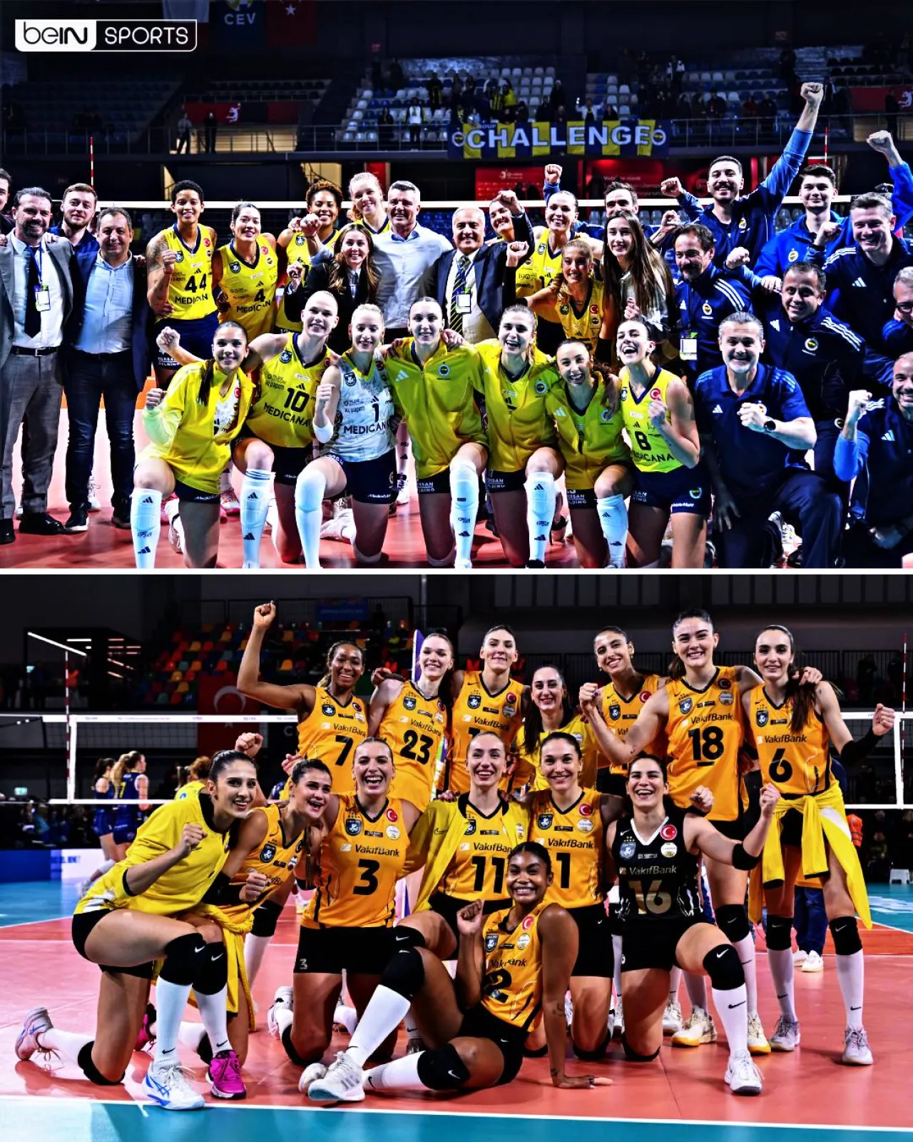Türk Voleybolu Tarih Yazdı: CEV Zeren Group Kadınlar Şampiyonlar Ligi'nde 4 Takım Çeyrek Finalde!
